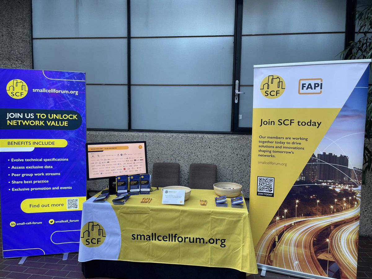 SmallCell_Forum's tweet photo. Great to be at #RCRLive @rcrwirelessnews today in London. Come and see us at the #SCF stand to talk about #smallcells and win tickets to @small_cells SCWS 2023 in May https://t.co/5YlsA769eG