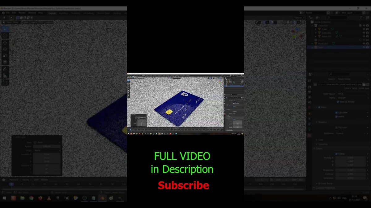 hariari1's tweet photo. How to do 3d Model Credit Card – #shorts #blender #tutorial #blender3d #education #guide 

Full Video: https://t.co/mIGNozoLog

Follow me on FB:  https://t.co/07kp7SGRdT
Follow me on Instagram: https://ww... https://t.co/CwR0t5VEbz https://t.co/uXNXCbPZAs