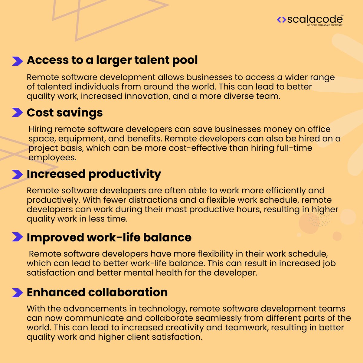 scala_code's tweet image. Revamp your business with remote software development!
Here are five reasons why it's the game-changer you've been looking for.
#remotesoftwaredevelopment #globaltalent #digitaltransformation #business #softwaredevelopment #developers