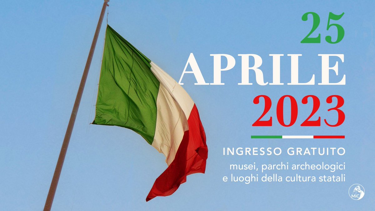 #25aprile: 78° anniversario della #Liberazione - Buona Festa 🇮🇹
#museiaperti #museitaliani #culturaitaliana #vacanzeitaliane