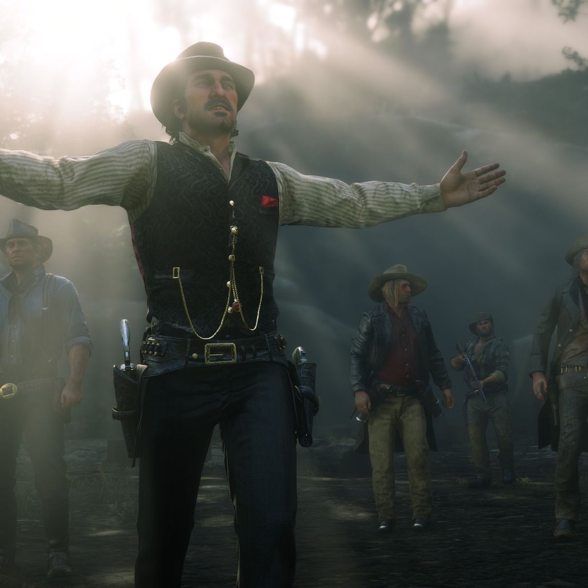 orcanaught's tweet photo. Those foily enactors of a mediocre justice, the Pinkertons and their benefactor Wizards of the Coast, want us, Twitter, and they are going to HAVE us!

#wotc #RedDeadRedemption2 #Pinkertons https://t.co/0bpKvjMWU2