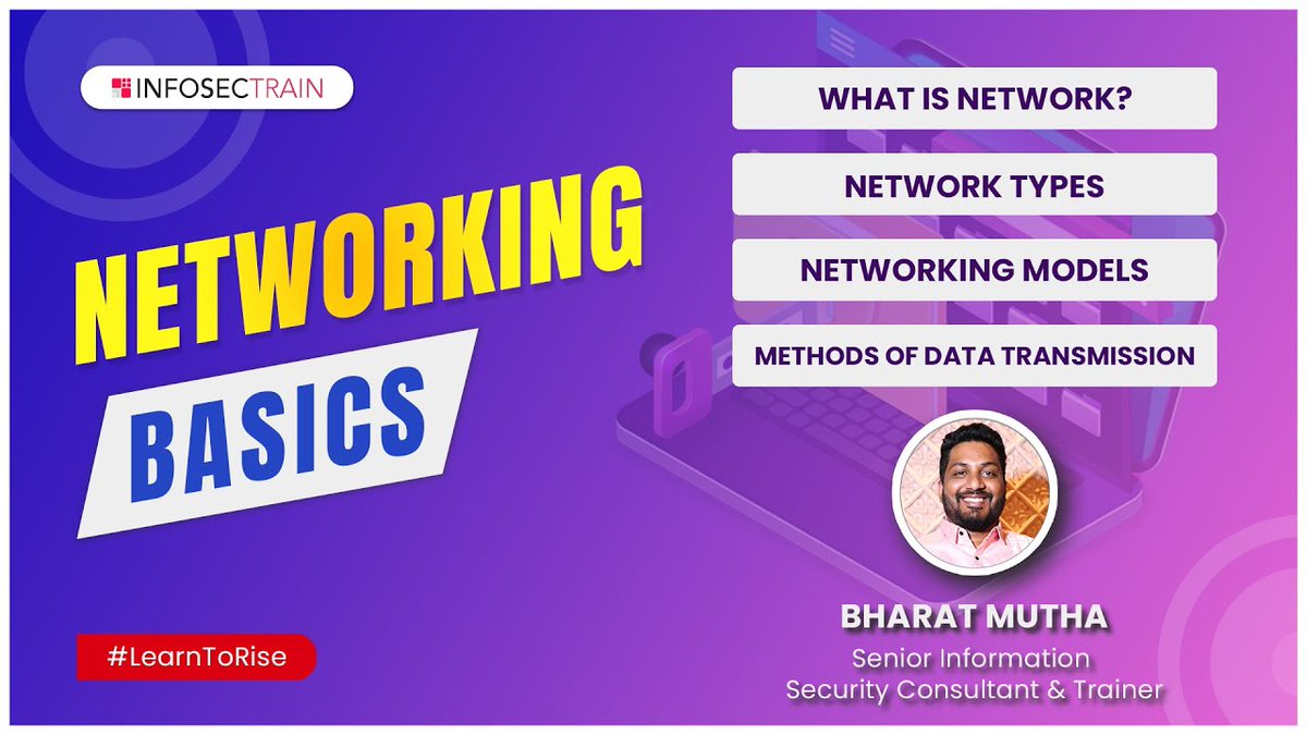 What are the Basics of Networking? | Network Types | Networking Models | InfosecTrain
#Networking #networkingcourse #networkinggroup #networkingevents #NetworkTypes #NetworkingModels #Methodsofdatatransmission #cybersecuritytips 
anchor.fm/infosectrain/e…