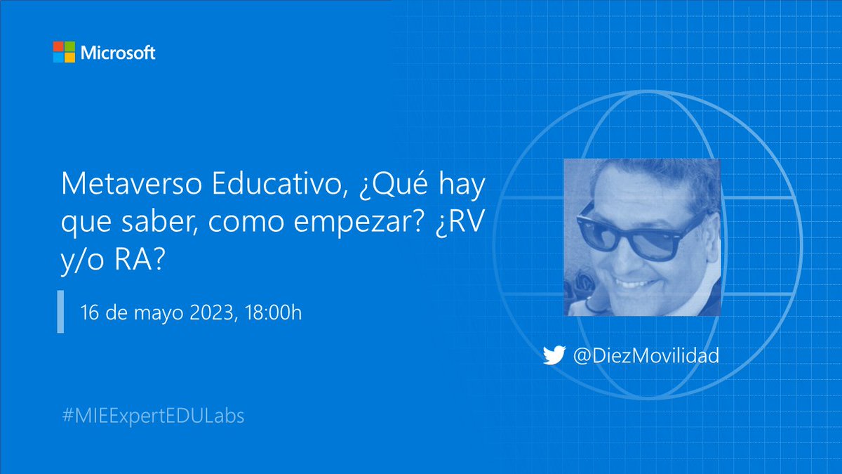 MicrosoftEduEsp's tweet photo. ¿Quieres saber qué es el #metavero y usarlo en tu aula?
En el nuevo #MIEExpertEdulabs de @DiezMovilidad nos explicará cómo hacerlo y dónde encontrar recursos para comenzar.
🗓️ 16 mayo
⏰ 18h
Inscríbete 👇
https://t.co/qiH5Mm1wVJ
#MicrosoftEDU #MIEExpert #VR #RealidadAumentada https://t.co/MAEYa6SLX2
