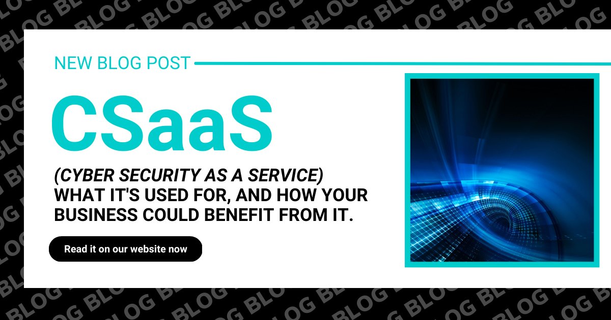 supportaluk's tweet image. 𝘾𝙎𝙖𝙖𝙨, 𝙬𝙝𝙖𝙩 𝙞𝙨 𝙞𝙩?

In our latest blog we break down what CSaas is, what it&apos;s used for, and how your business could benefit from it. 

Read it here: [link]

#cybercrime #technology #CSaaS #cybersecurity