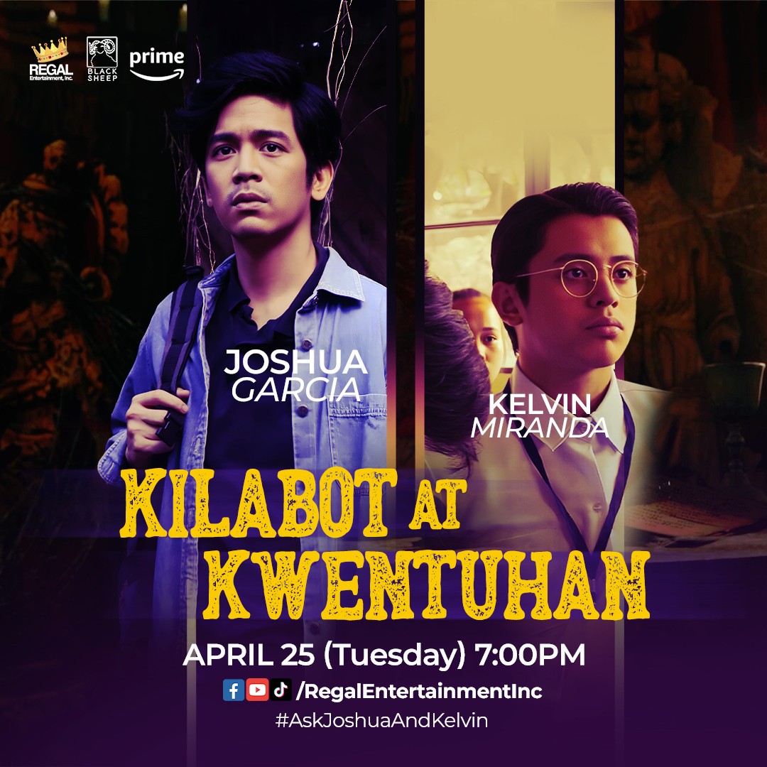 Abangan sina <a href="/iamjoshuagarcia/">Joshua Garcia</a> at Kelvin Miranda LIVE sa Regal Entertainment Facebook page and YouTube Channel para ilantad ang mga sikreto ng San Sinukob mamayang 7PM! 👀📖🕯️

#AskJoshuaAndKelvin

<a href="/primevideoph/">Prime Video Philippines</a> <a href="/Black_SheepPH/">Black Sheep</a>