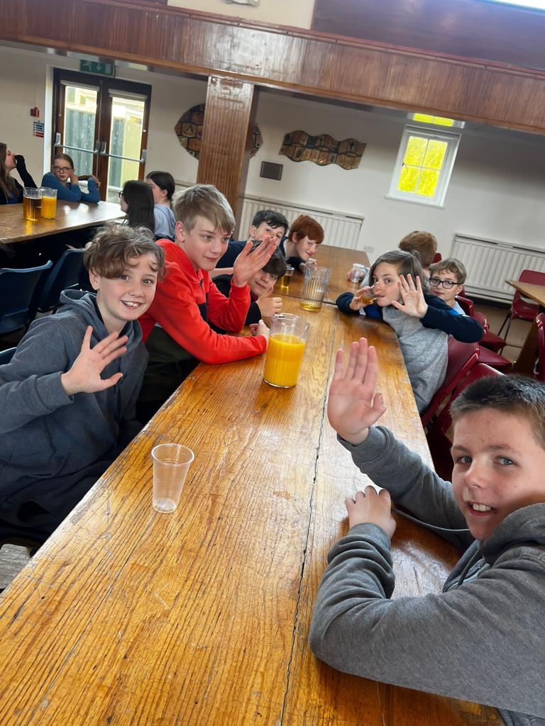 SJPHeadteacher's tweet photo. After a good breakfast, Year 7 are ready for their morning activities. #Edsential https://t.co/VedVZT7dac