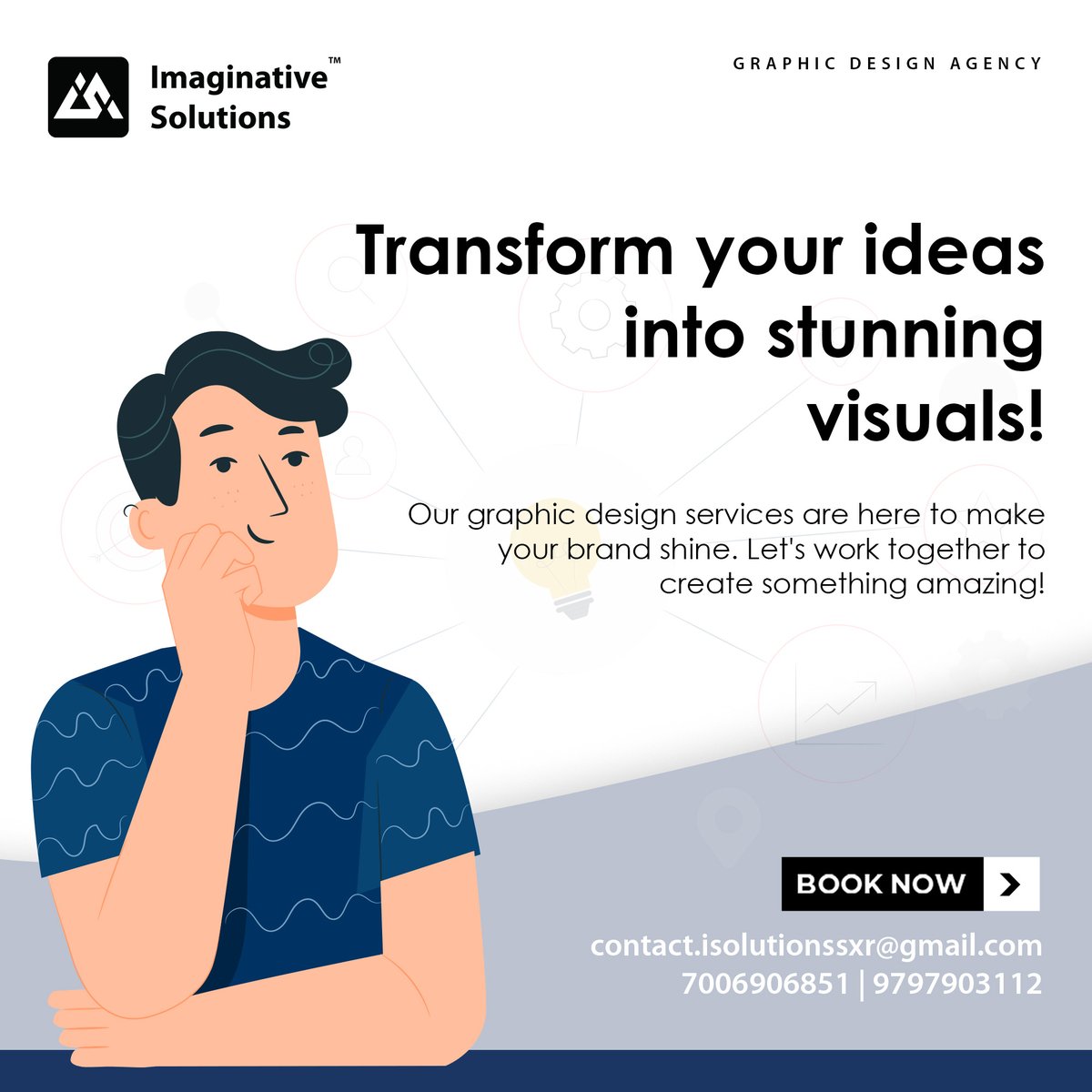 isolutionssxr's tweet photo. "Design is not just what it looks like and feels like. Design is how it works." - Steve Jobs | Let's work together to design your brand. Book us now: 7006906851 #graphicdesign #creativity #designthinking #socialmedia #imaginativesolutionssxr https://t.co/75QFlMGBP5