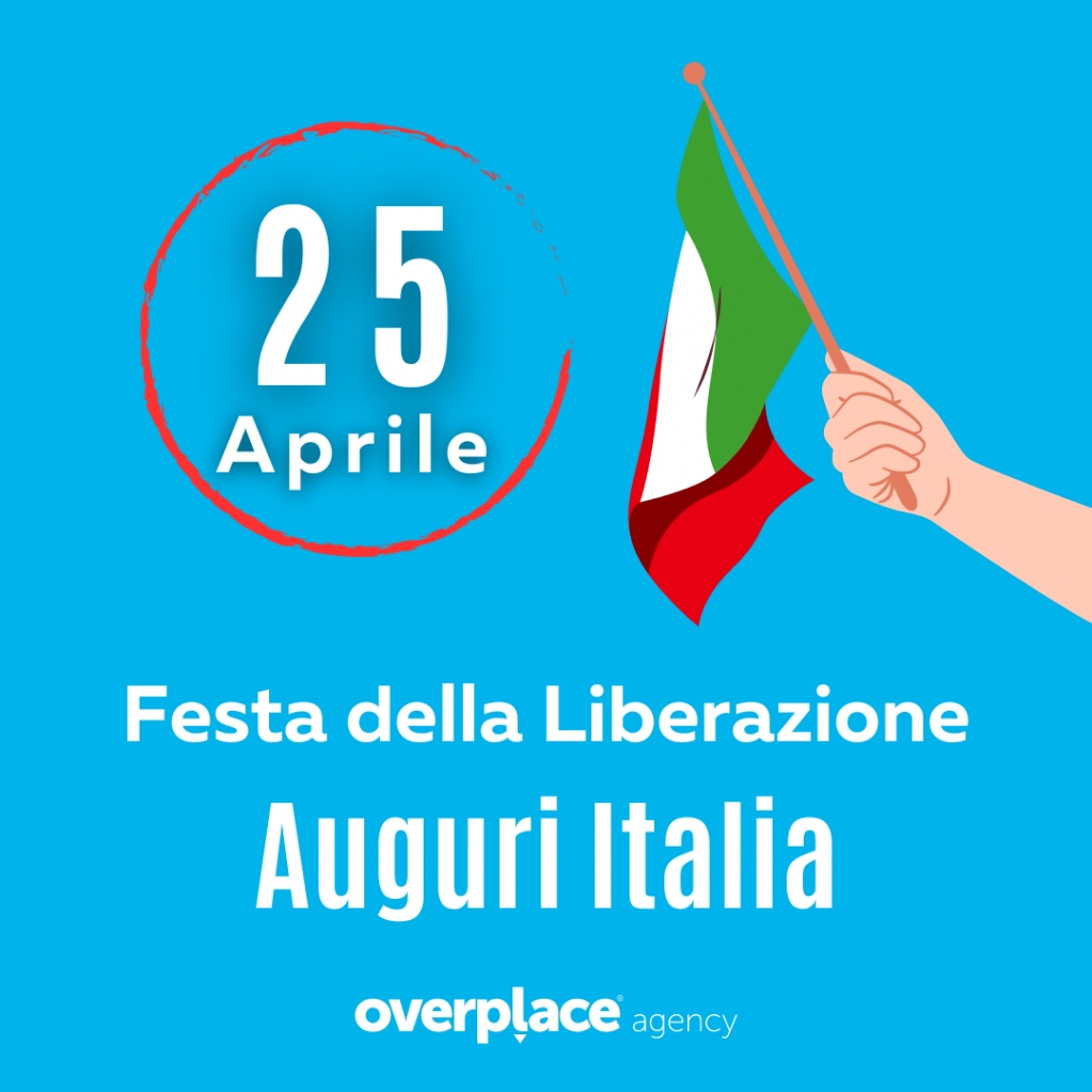 overplacecom's tweet photo. 25 Aprile 📅
Anniversario della Liberazione d'Italia 🇮🇹

#festadellaliberazioneditalia
#overplaceagency https://t.co/h3447dBhnV