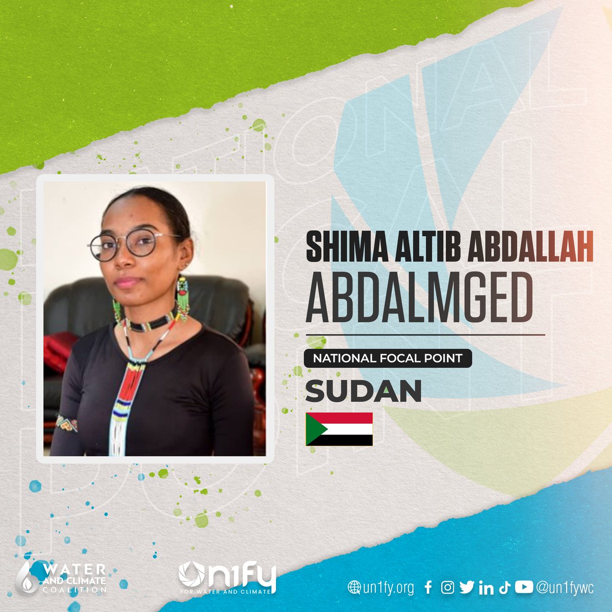 UN1FY (@un1fywc) on Twitter photo Introducing our National Focal Points for Sudan, Hafiz Ahmed Ibrahim Mohamed & Shima Altib Abdallah Abdalmged.
Are you from Sudan and willing to advocate for water and climate? You can reach them via email at sudan@un1fy.org
#un2023waterconference #WaterAction #un1fy #un1fywc Introducing our National Focal Points for Sudan, Hafiz Ahmed Ibrahim Mohamed & Shima Altib Abdallah Abdalmged.
Are you from Sudan and willing to advocate for water and climate? You can reach them via email at sudan@un1fy.org
#un2023waterconference #WaterAction #un1fy #un1fywc