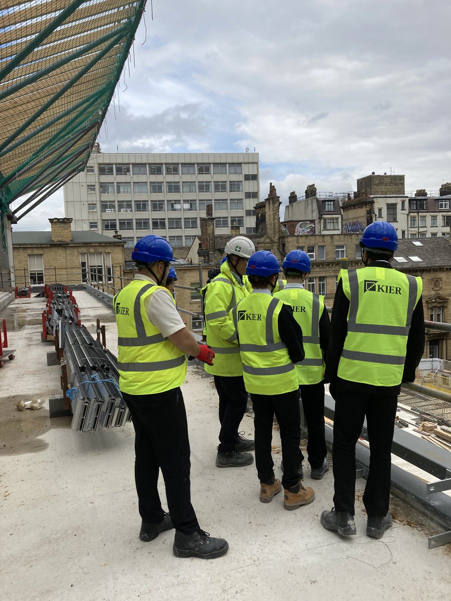 Thanks to the team ⁦<a href="/kiergroup/">Kier Group</a>⁩ for showing our learners around the impressive Darley Street Markets project here in Bradford.