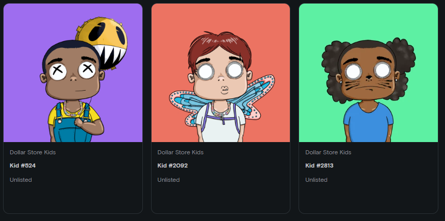 Hello fam! I just won a <a href="/CapsuleNft/">🎣Go_Fish_lol🐟</a> contest and Kid #524 joined the party!
If you want, enjoy <a href="/DollarStoreKids/">Dollar Store Kids</a> community at discord.gg/dollarstorekids .
Active discord, awesome people, contests and much more.
D$K is an historical deflationary PFP collection, 1USDC wrapper.