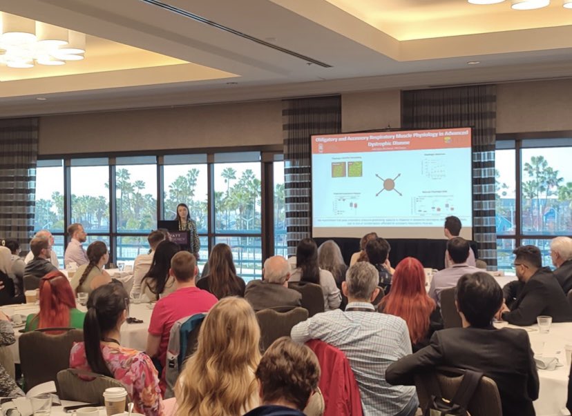 UCCPhysiology's tweet photo. Well done to PhD trainee @AoifeSlyne on presenting her research at the Control of Breathing Mixer, Respiratory Trainee Breakfast and Poster Session at the @APSPhysiology Summit in California last week! https://t.co/rAcxNT0sqv