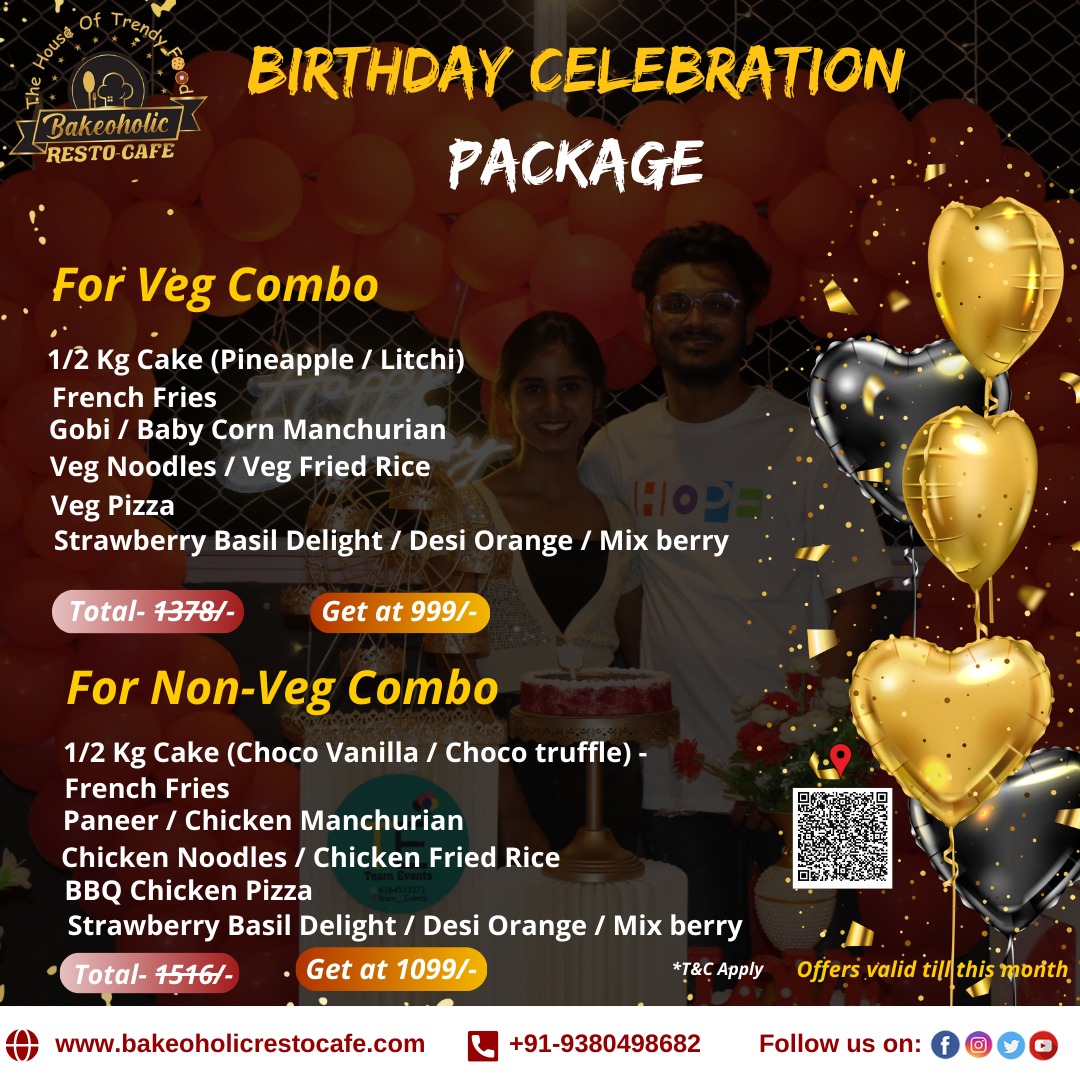 bakeoholicresto's tweet photo. Birthday party in your mind? ๐๐ค
We have a special arrangement for you. ๐ฅณ โจ
Delicious veg and non-veg combo for the birthday celebration.๐๐น
๐ +91-9380498682
#bakeoholicrestocafe #BangaloreCafe #BangaloreBakers #fondantcake #designercakes #animaltheme #bangaloreeats https://t.co/rdP80ZuuK7