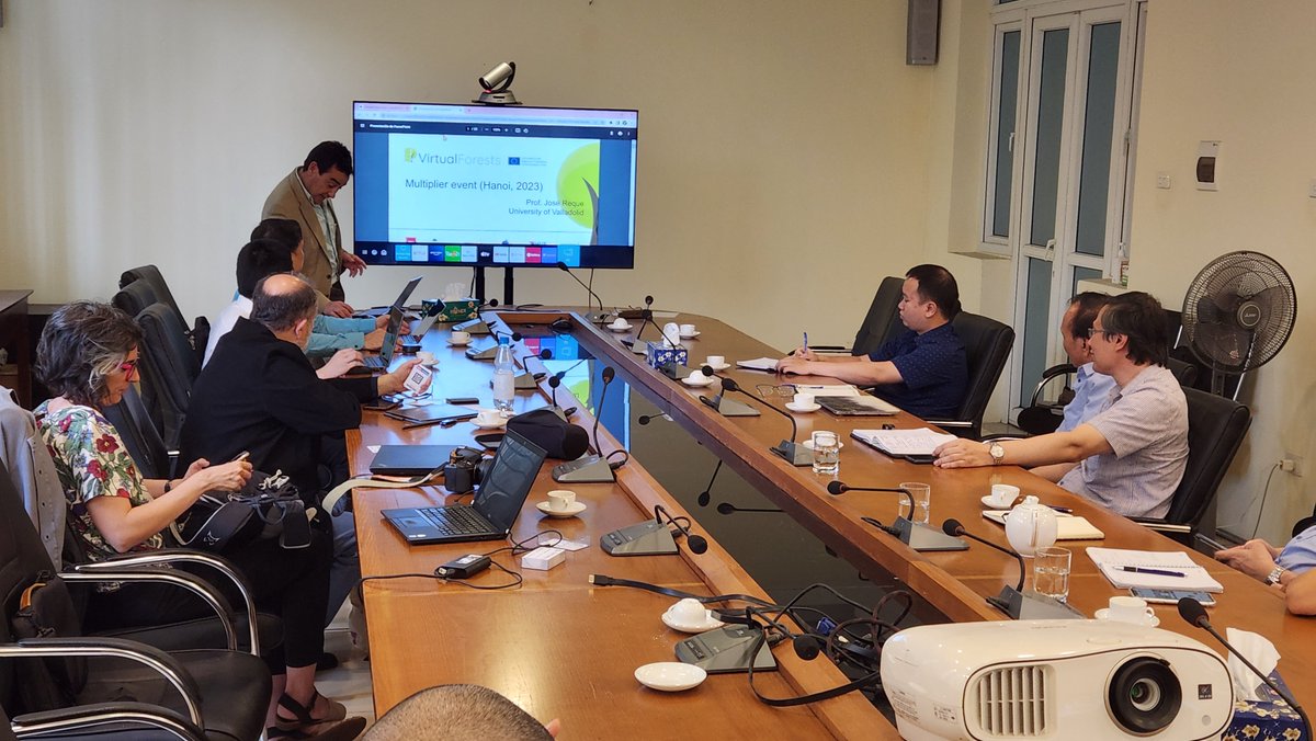 iruanopalencia's tweet photo. Multiplier Event FOREST VIRTUALIZATION of #ErasmusPlus #VirtualForests project. Now in Forest Inventory and Planning Institute (#FIPI) 🇻🇳A international seminar open to professional, research and academic networks coordinated by #VNU_HUS
@sepie @youngforesters #somosiuFOR https://t.co/e1ulH5Ui5S