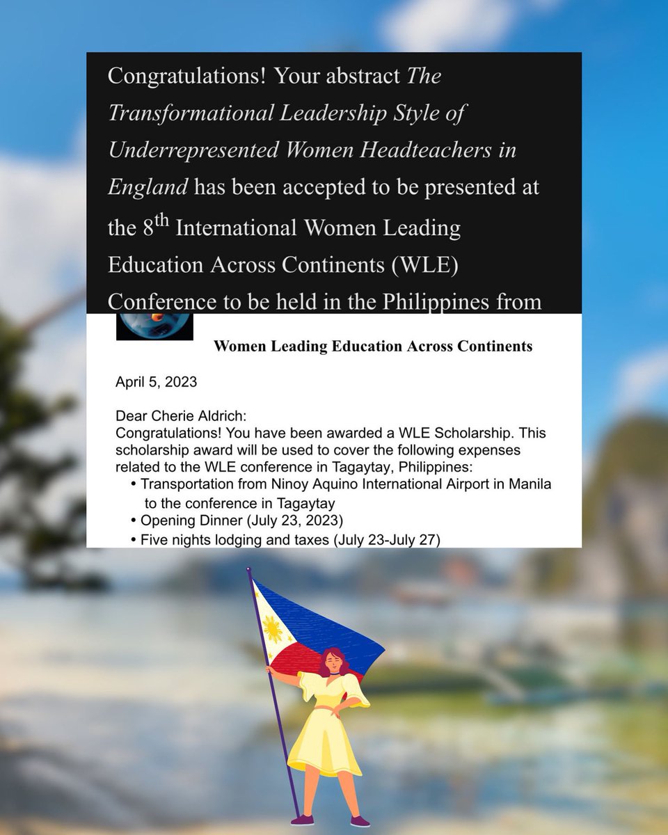 DrCAldrich's tweet photo. I would like to thank the participants in my research. Your stories touched me. I am planning on meeting you all in person soon. I defended as Dr. Aldrich and I’m sharing this research at a global women’s education conference in the Philippines
#womened #bameednetwork https://t.co/X7YnoCPqEg