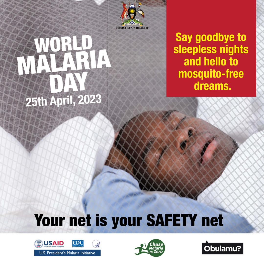 TMCGLtd's tweet photo. Malaria doesn't have to be deadly. Prevention is key. Let's work together to end #malaria to zero.

For more information, call our toll-free line on 0800-211-046 or SMS ‘MAL’  to 8080. It's FREE.
#WorldMalariaDay
#ZeroMalariaStartsWithYou
@ObulamuUganda https://t.co/atEKuo7K2M