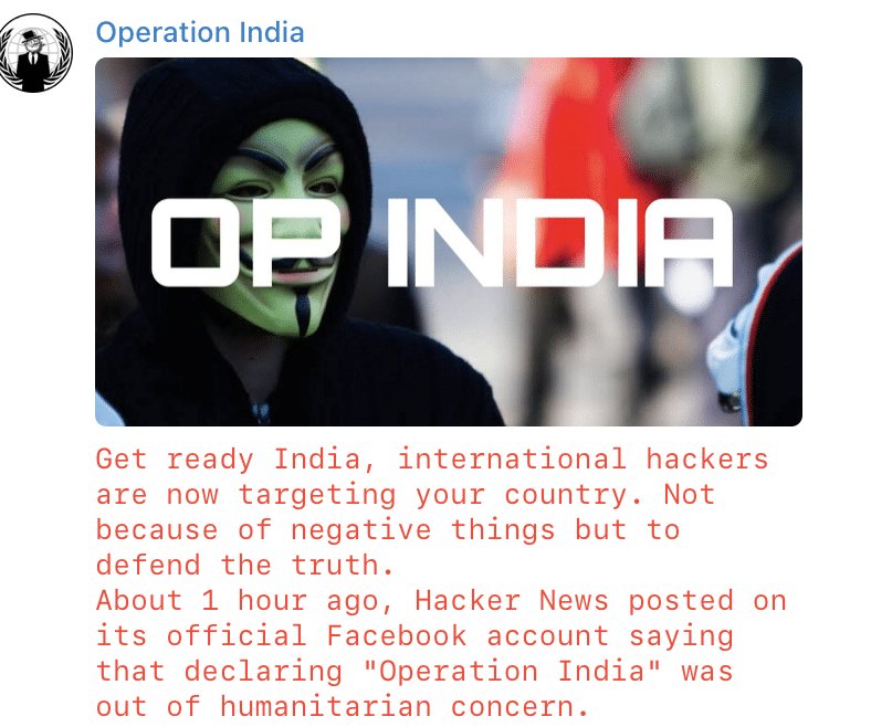 TheCyberExpress's tweet photo. The #Indian #government #hacked! The news looks like something out of a movie, but hacktivist groups have allegedly attacked several Indian government portals. https://t.co/hGWSRUBikS
#databreach #cyberattack #darkweb #ransomware #hackernews #cybersecuritynews #operationindia https://t.co/JykseTK8D4