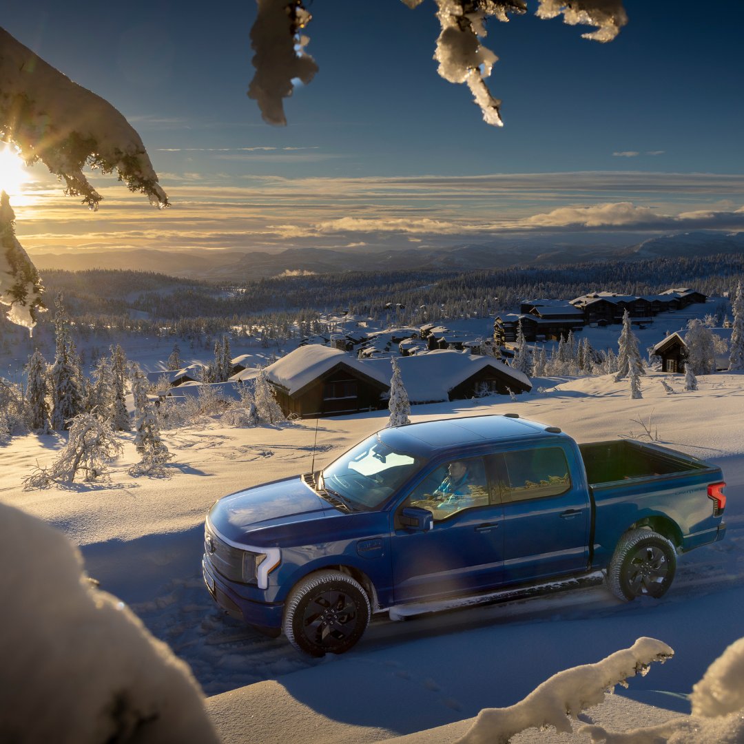 PR_Anne's tweet photo. Great news for Europe - the Ford F-150 Lightning is making its way there, with Norway being the first lucky country to get a taste of it.
⚡️🌍 #F150Lightning #BringOnTomorrow #WeAreFord https://t.co/rVs1fFLAwD