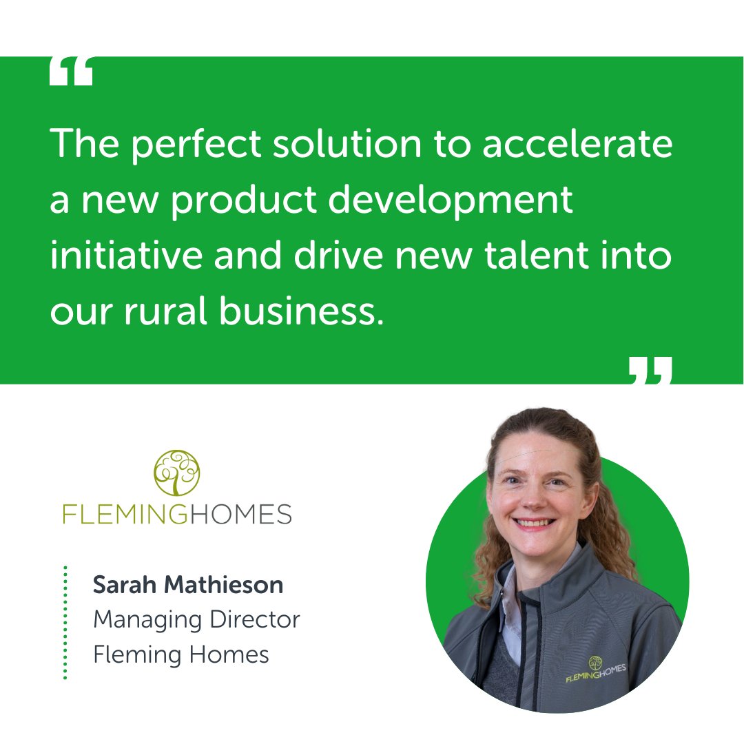 .@FlemingHomes used the Saltire Scholar Programme to achieve 2 goals: 1️⃣ Find extra resource for a new product development initiative 2️⃣ Attracting talent to their rural business Find out how they did it with a Saltire Scholar intern last summer: entrepreneurialscotland.com/case-studies/f…