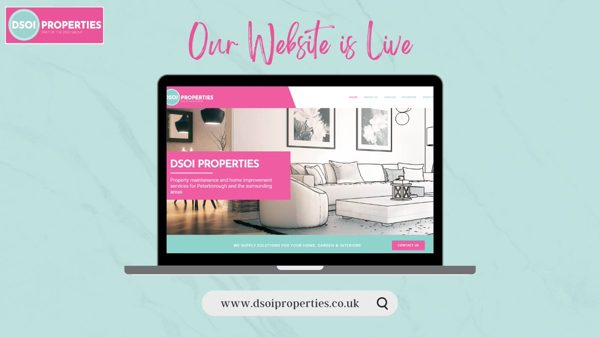 📢 Whoop! It’s live! The new website for DSOI Properties (dsoiproperties.co.uk) has been published and we're super excited to share it with you! Discover how we can help you make more of your garden, interiors and property! #propertymaintenance #homeimprovement #Peterborough