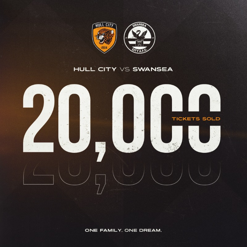 HullCity's tweet photo. 20,000 ✅

Don't miss out on our final home game of the season! 🙌

#hcafc