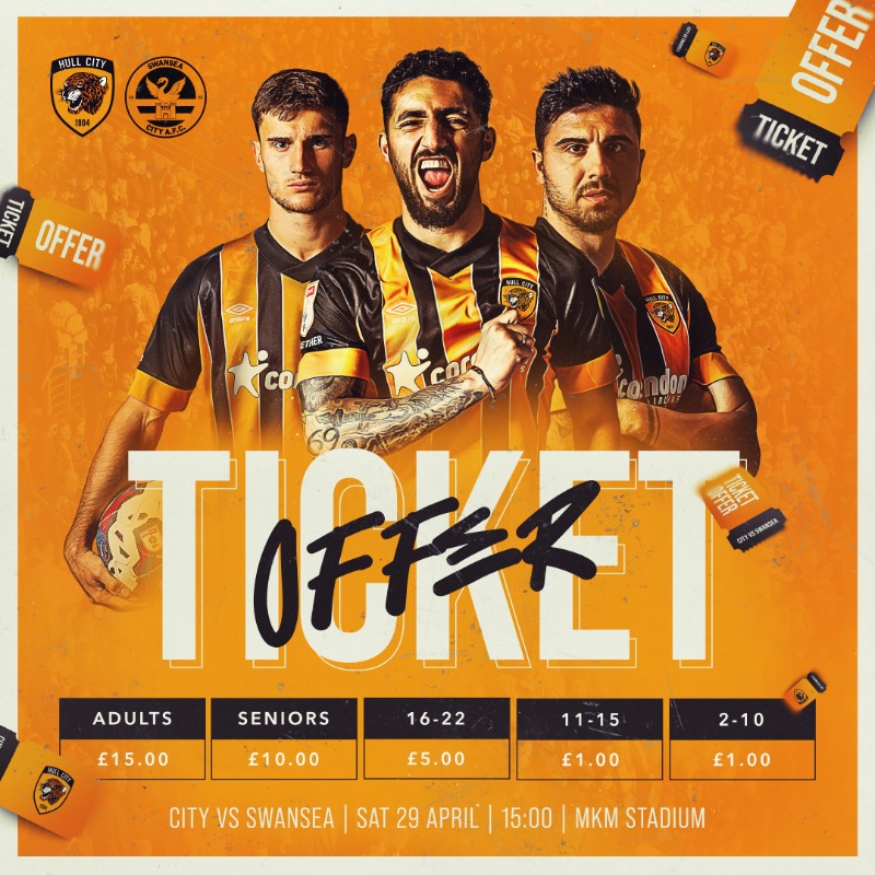 HullCity's tweet photo. 20,000 ✅

Don't miss out on our final home game of the season! 🙌

#hcafc
