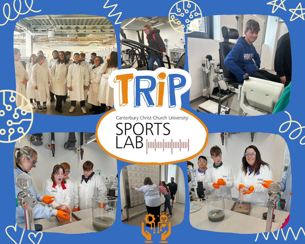 StEdmundsSCH's tweet photo. Students were welcomed to @CCCU by Dan Stretch Director of the department of Psychology and Life Sciences. Our pupils were given a tour of the multi million pounds Sports Lab and even got stuck in to dissecting hearts!! 😲
#CCCU #cccusportslab #cccusportssciences #teamsteds https://t.co/UkcFt3Wwto