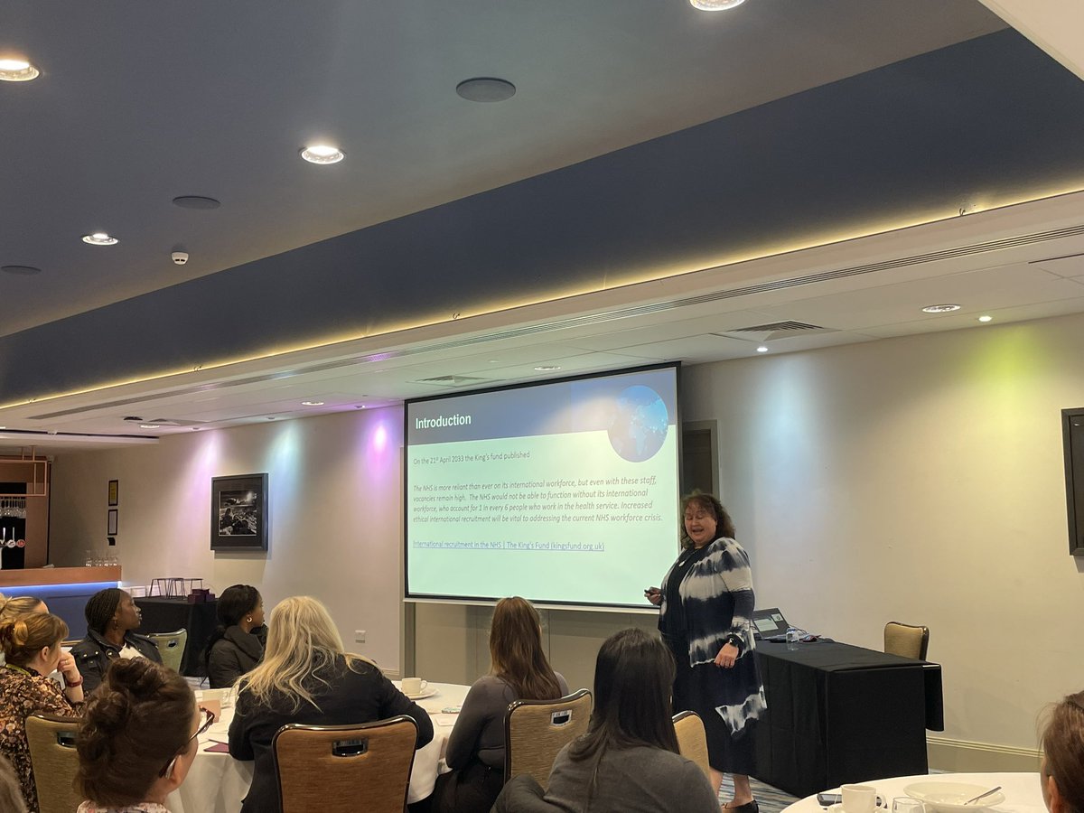bethwHWB's tweet photo. Today we are holding our @SYhealthcare Supporting Internationally Educated Colleagues in South Yorkshire event. We have brought colleagues together from across the system to learn from and support each other @HWB_Brigitte @timnewson @RealAliBishop @CathyWinfield  #SYIECevent https://t.co/4uqBBKPOFU
