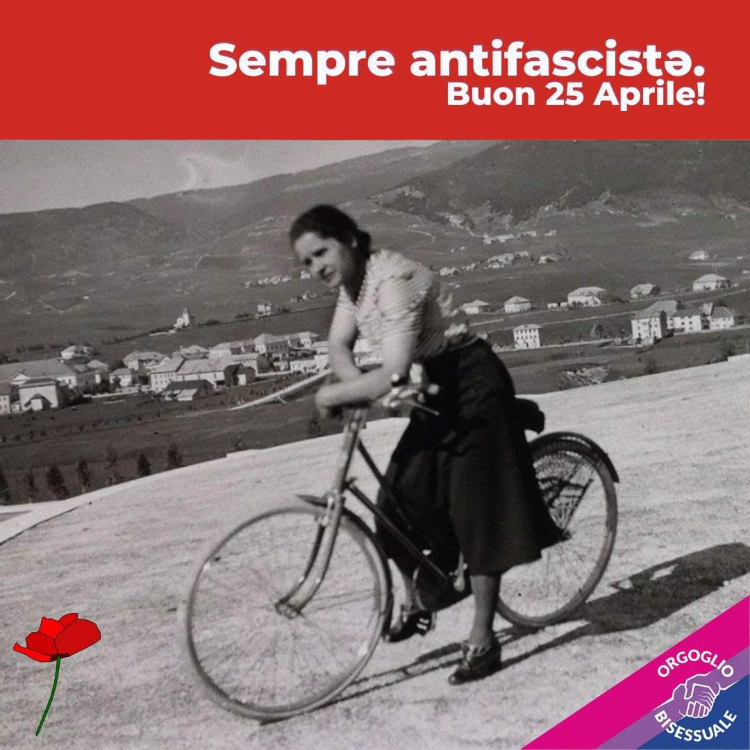 OrgoglioBi's tweet photo. Come ogni anno, ci teniamo ad augurarvi un buon 25 Aprile!

Questa data non è soltanto una ricorrenza storica, bensì anche un promemoria di quanto sia importante combattere il fascismo. https://t.co/UUtHvVFNjW