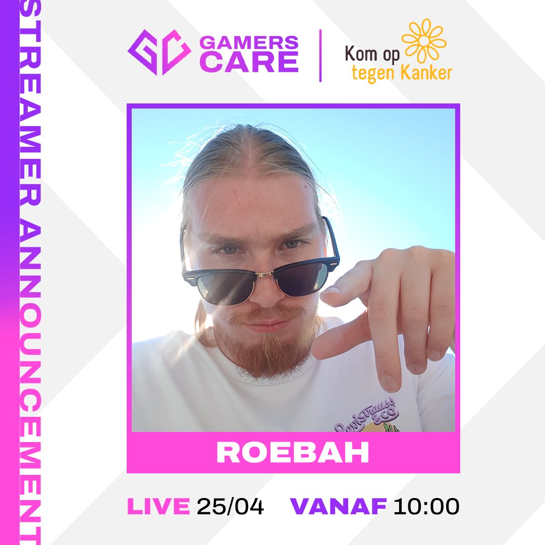 GamersCareGG's tweet photo. Vandaag gaan er maar eventjes 5! streamers live voor Gamers Care! @RoebahOfficial begon er om 10u al aan. Vanavond om 20u krijgt hij het gezelschap van #multivocality , @itsnoomie en @GoorisKenji.

De nummer 5 is 'ouwe getrouwe' @belgianbankai (sorry, een 5e foto kon niet :p) https://t.co/rrm9HVgrOn