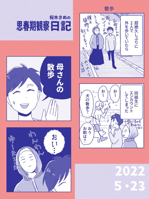 母さんの散歩