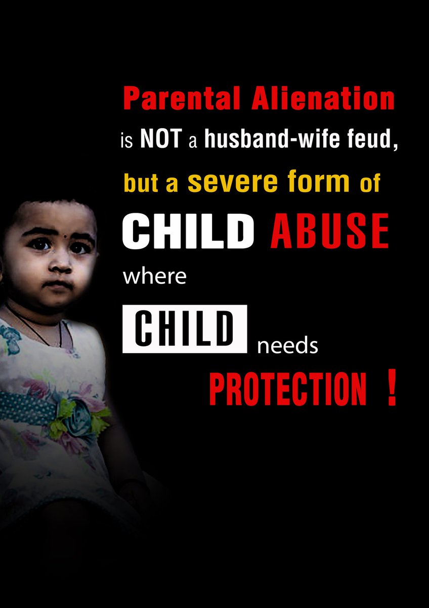 To outsiders #ParentalAlienation often appears that the child is rejecting the alienated parent of their own accord when in fact the child is being emotionally terrorized and manipulated by the alienating parent. Send #BubblesOfLove to your children #HaaraNahi