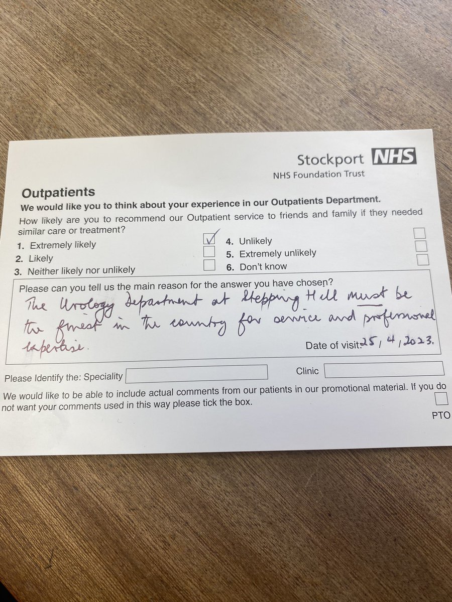 This is the kind of patient feedback that sets you up for a good day! <a href="/StockportNHS/">Stockport NHS FT</a>