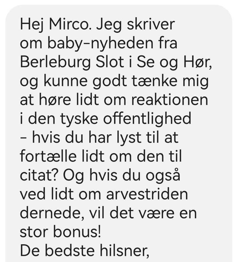 ReimerElster's tweet image. Mig: jeg kan svare på stort set alt, når det kommer til Tyskland 🇩🇪

SE og HØR: Virkelig? Det må vi lade komme an på en prøve 🤴 👸🏼👶

Mig: 😬