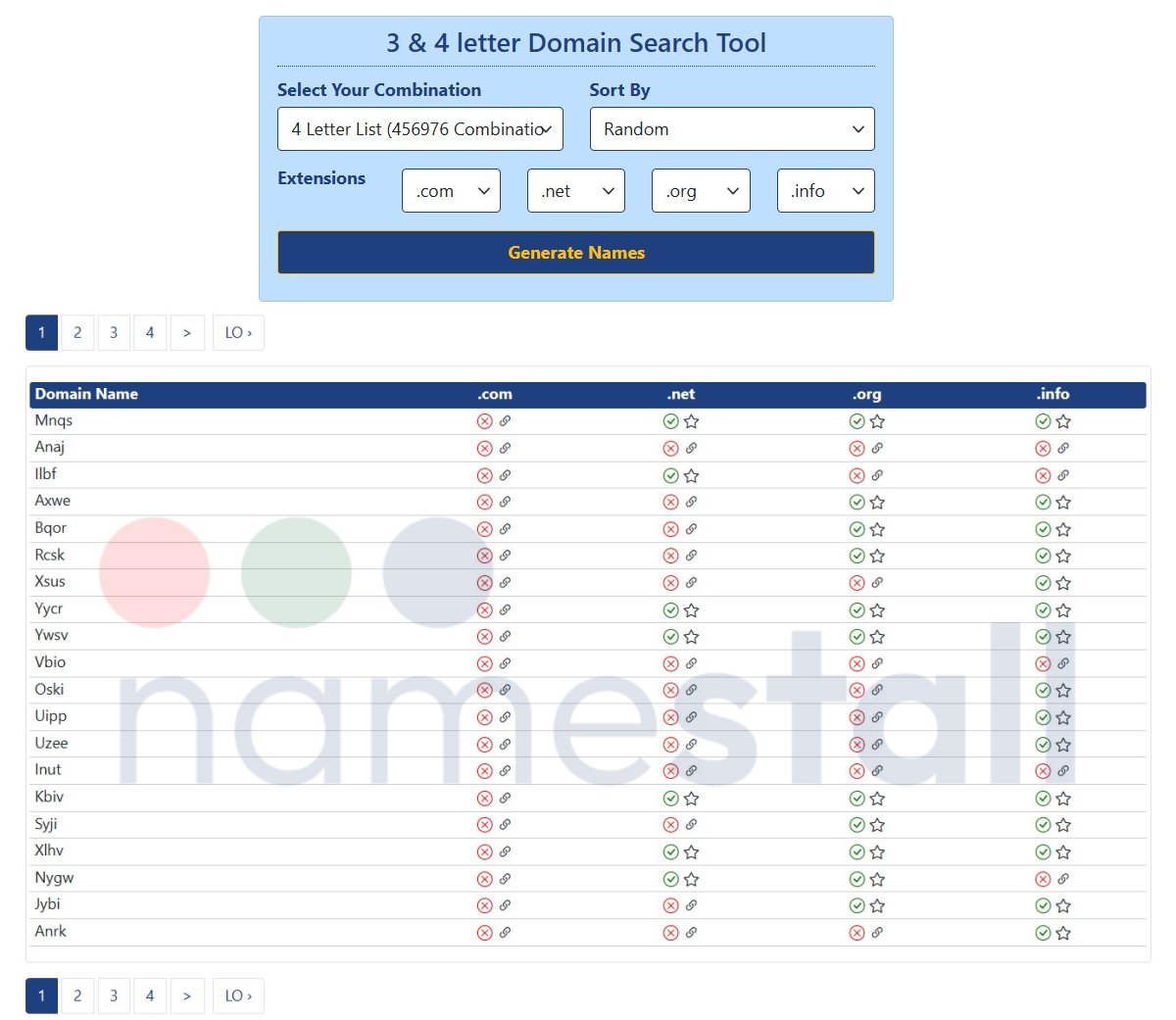namestallinc's tweet photo. 3 &amp; 4 Letter Domains:
Find all unregistered or available 3 and 4 letter or character #domain names in multiple extensions using all possible 3 and 4 letter as well as number combinations and permutations.
#3LetterDomains #4LetterDomains #namestall
https://t.co/LZAUDF2b8H https://t.co/V9EG0JpI6j