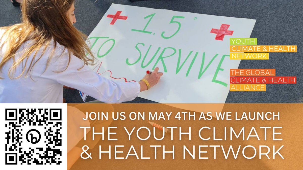 GCHAlliance's tweet photo. 📢 We are building a youth-lead network to influence policies on climate &amp; health.

If you are between 18 &amp; 35 &amp; you care about people &amp; the planet,

🌱Join us for the launch on May 4th https://t.co/BlY12Hvnlt https://t.co/7UzFNlhOtk