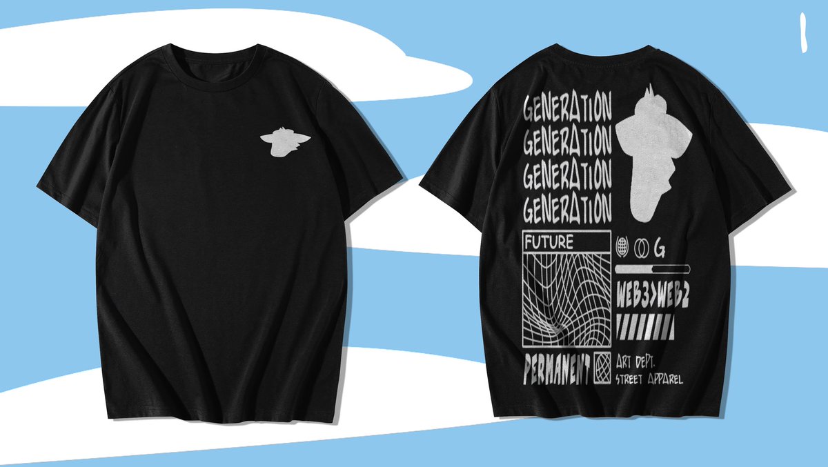 GM! ☕️

The Community has decided! ✊

After running a poll on a few different shirt designs, this will be the FREE shirt awarded to people who MINT 3 GOATS! 🐐

After you mint your 3 Goats, open up a ticket in our Discord to claim your Shirt! 💯