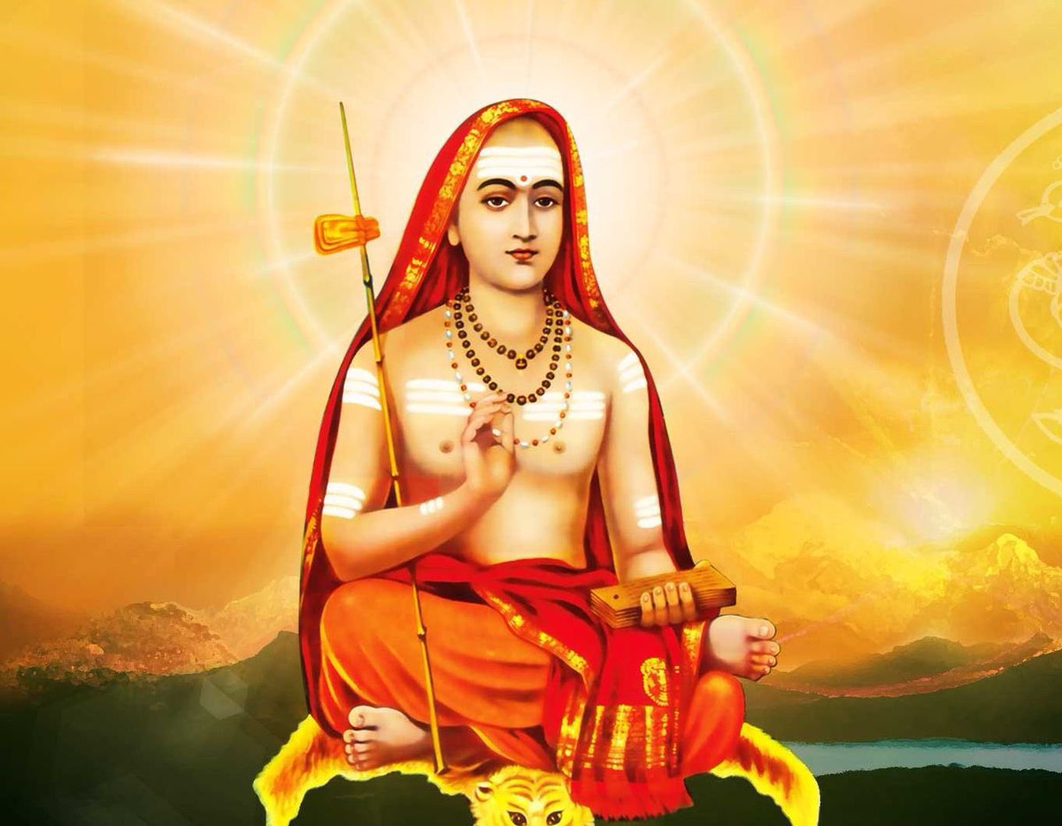 #AdiShankaracharya
#ShankarAcharyaJayanti 🎂💐
'श्रुतिस्मृतिपुराणानाम् आलयं करुणालयम्, 
नमामि भगवत्पादं शङ्करं लोकशङ्करम् ॥'