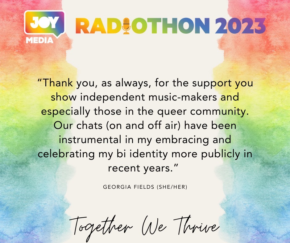 JOY949's tweet photo. Only 5 days till JOY's biggest annual fundraiser!
Join/renew memberships, donate or contribute to keep JOY on-air, broadcasting rainbow community voices, and bringing you JOY for another year! https://t.co/zdhsI7qzGG