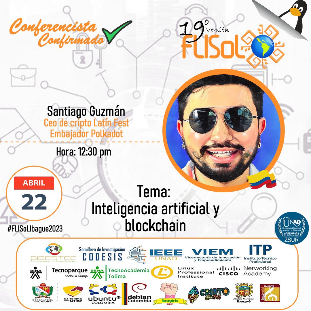 Elcriptoparcero's tweet image. Labor educativa en @flisol_bogota #flisol_ibague @UNAD_ZonaSur #ibague 
👨🏻‍🏫🏫📖📚 #criptolatinfest @Criptolatinfest