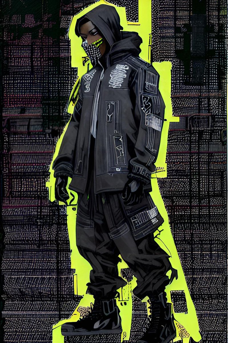 Midknight_86's tweet photo. Techwear edge runner
#CyberpunkEdgerunners #NIJIArt #WonderAIapp #aiart
#AIArtwork #aiartcommunity https://t.co/yIsNV9Smu0