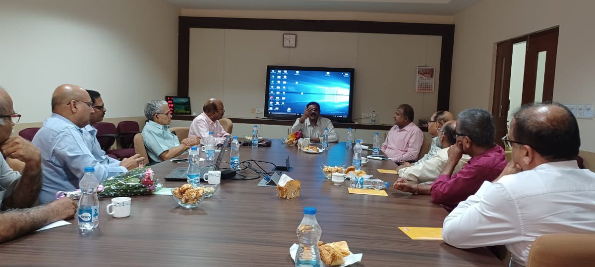 meai_s's tweet photo. President @meai_s Mr.K.Madhusudhana met members of Goa Chapter of MEAI at Goa.The mining industry of Goa with it's past and present and role of #MEAI was discussed with senior mining professionals and Past President Mr Victor.@MinesMinIndia @SteelMinIndia #Goamining #miningnews https://t.co/9pgIwIF6ql