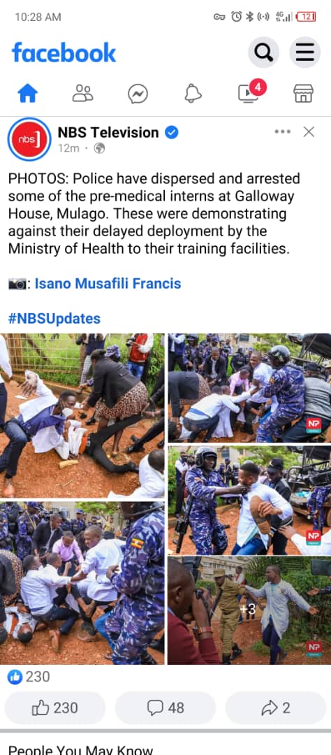 ATYERAJ's tweet photo. #deployallinterns
What are Ugandans left with if they can't be allowed to express themselves. @PoliceUg needs to redesign the terms of reference for their officers. @MinofHealthUG & @mofpedU need to wake-up and do this country due diligence. https://t.co/I2wP2eEFEf