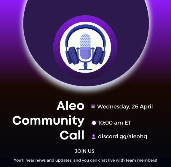 gmcryptogn's tweet photo. 📢 Aleo #Community Call！ 明天，不要错过📞

加盟信息：
1) 前往 Aleo 的 Discord ( https://t.co/OxTn1UvMqH (https://t.co/Q70yLqVRnu))
2) 在语音频道中，加入 Dev Workshop 演示
3）您可以在聊天侧边栏提问

订阅@AleoHQ https://t.co/FZvcpANy5Q