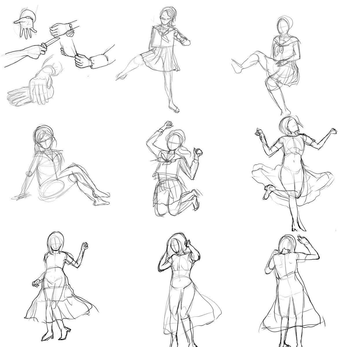 手や足先、細部をうまく描くのが難しいなぁ… https://t.co/a16ESV4rD2