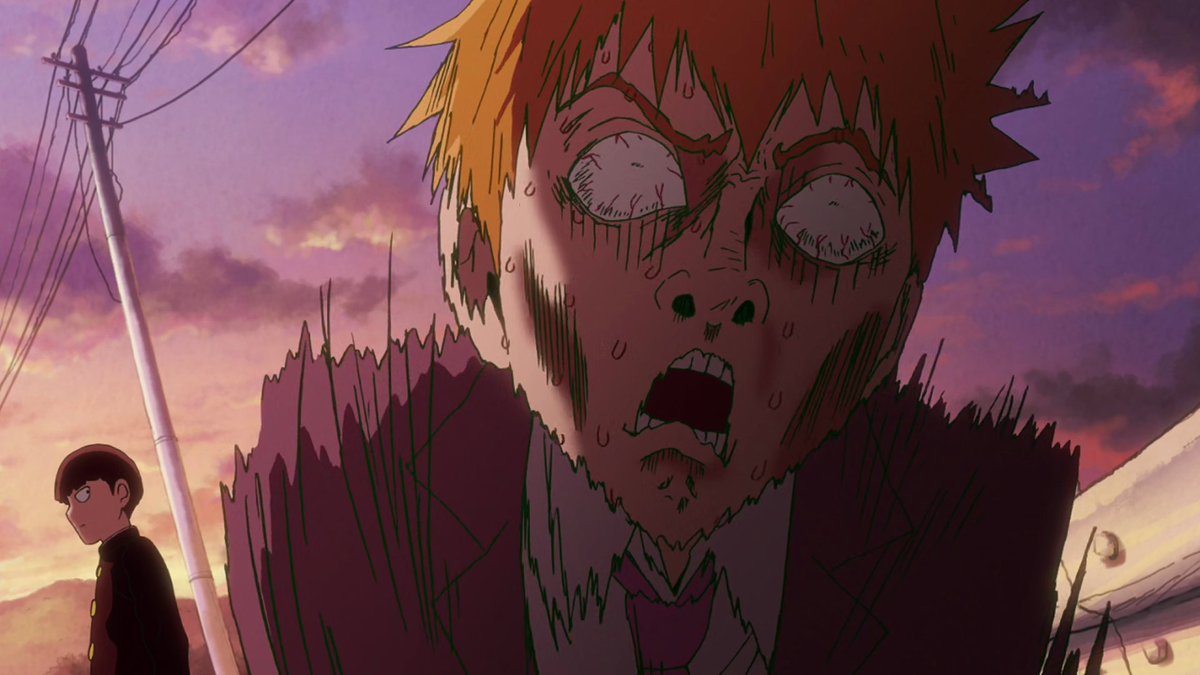 Tolvir1's tweet photo. Mob Psycho 100

This one grew on me. I was kind of whatever with it at first but ended up really enjoying it by the end. Its got a cool premise, I like the powers. The characters are fun.

Reigen is the best though, fucking love that character. https://t.co/0Iti5bhs0E
