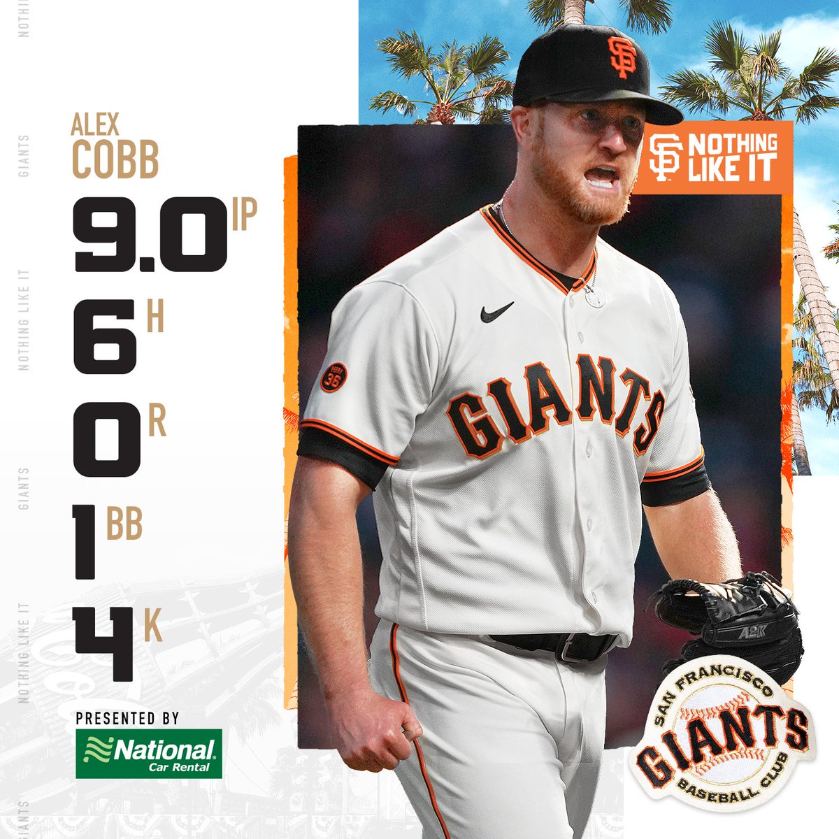COMPLETE GAME COBB

#SFGiants x <a href="/NationalPro/">National Car Rental</a>