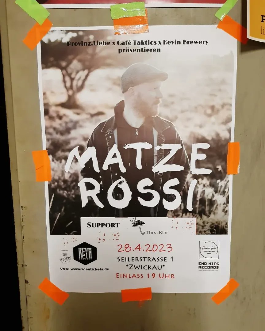 CafeTaktlos's tweet photo. Freitag zu Gast in Zwickau ...sehen wir uns ? VVK nutzen wäre clever
#zwickau #ghvc #matzerossi #songwriter @GHvC_News https://t.co/2YotcseNx3