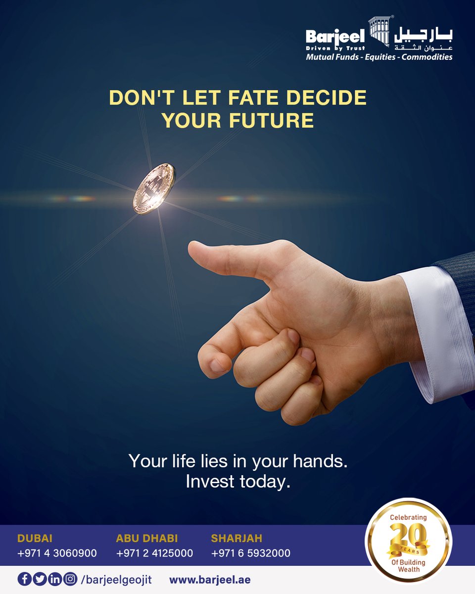 Don't delay. Check with experts to draft your investment plan.
.
.
.
#investmentplan #investtoday #financialfuture #FutureInvestments #mutualfunds #nifty #SystematicInvestmentPlan #BarjeelGeojit