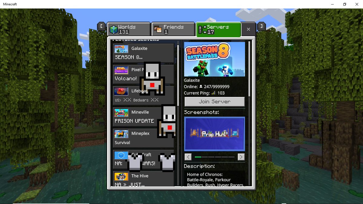 RobioBotOF's tweet photo. @Minecraft Is this a bug? https://t.co/F13eElkDte